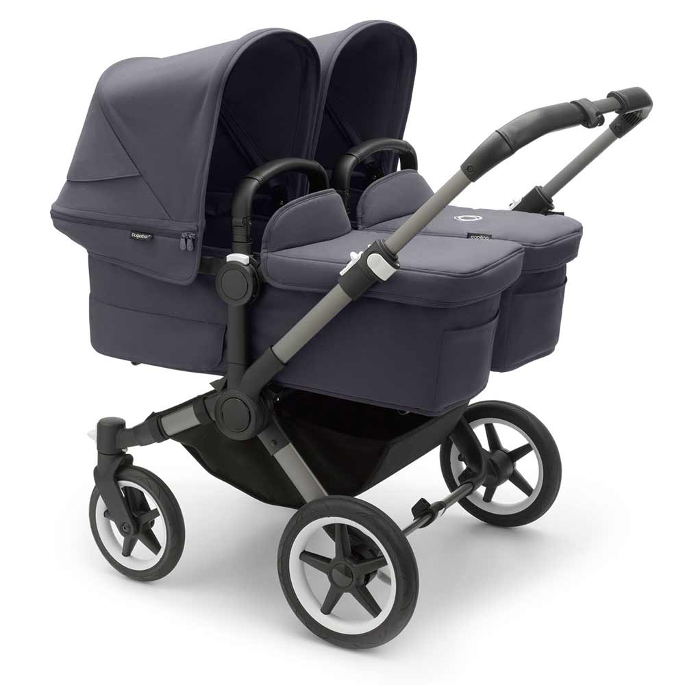 Bugaboo Donkey 5 Twin -lastenrattaat Stormy Blue -myrskynsininen