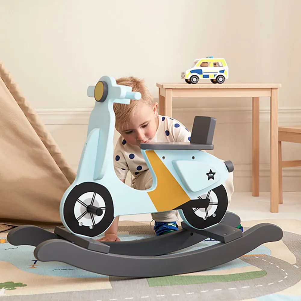 Kids Concept Keinuskootteri light blue