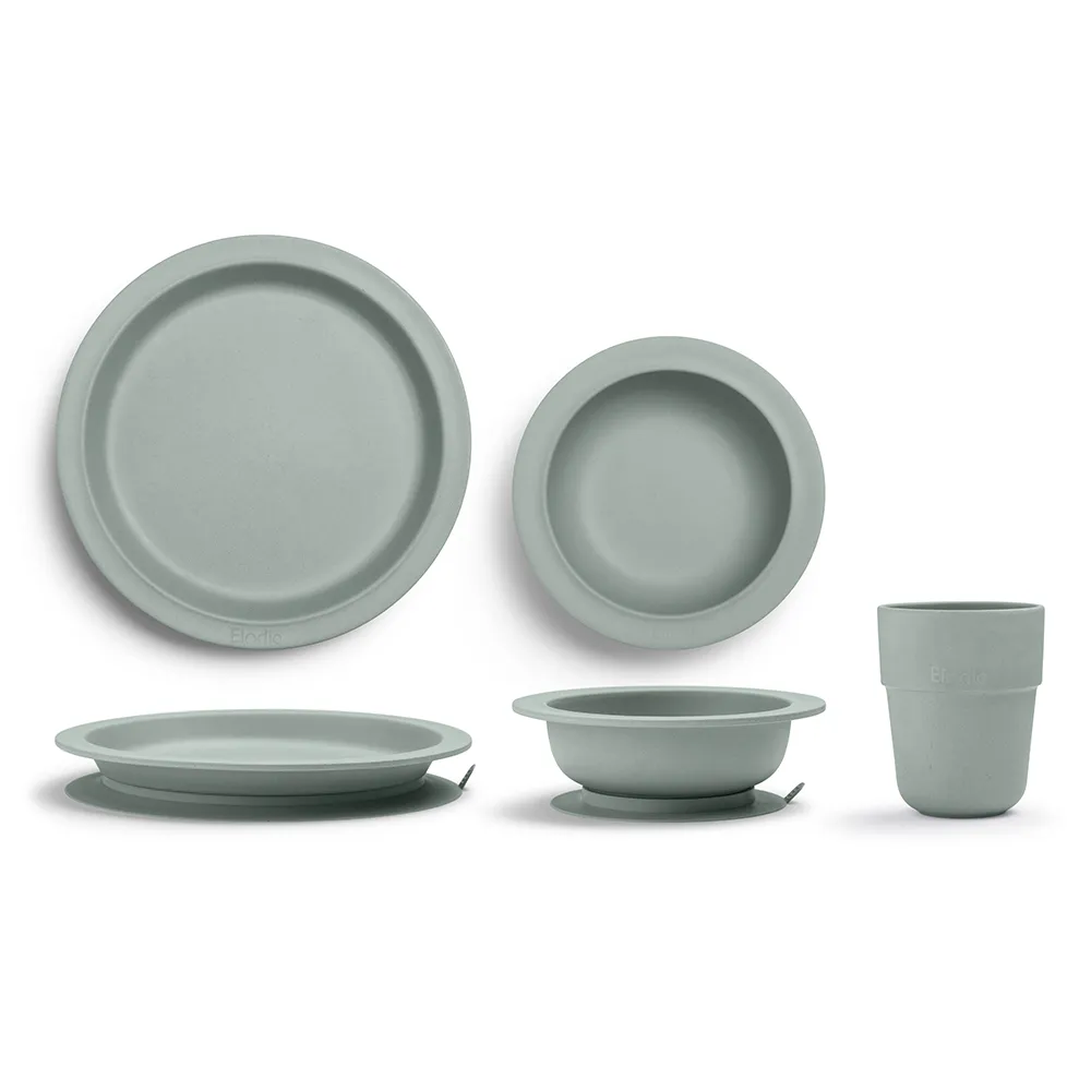 Elodie Details Lasten astiasto 3osainen Pebble Vihreä