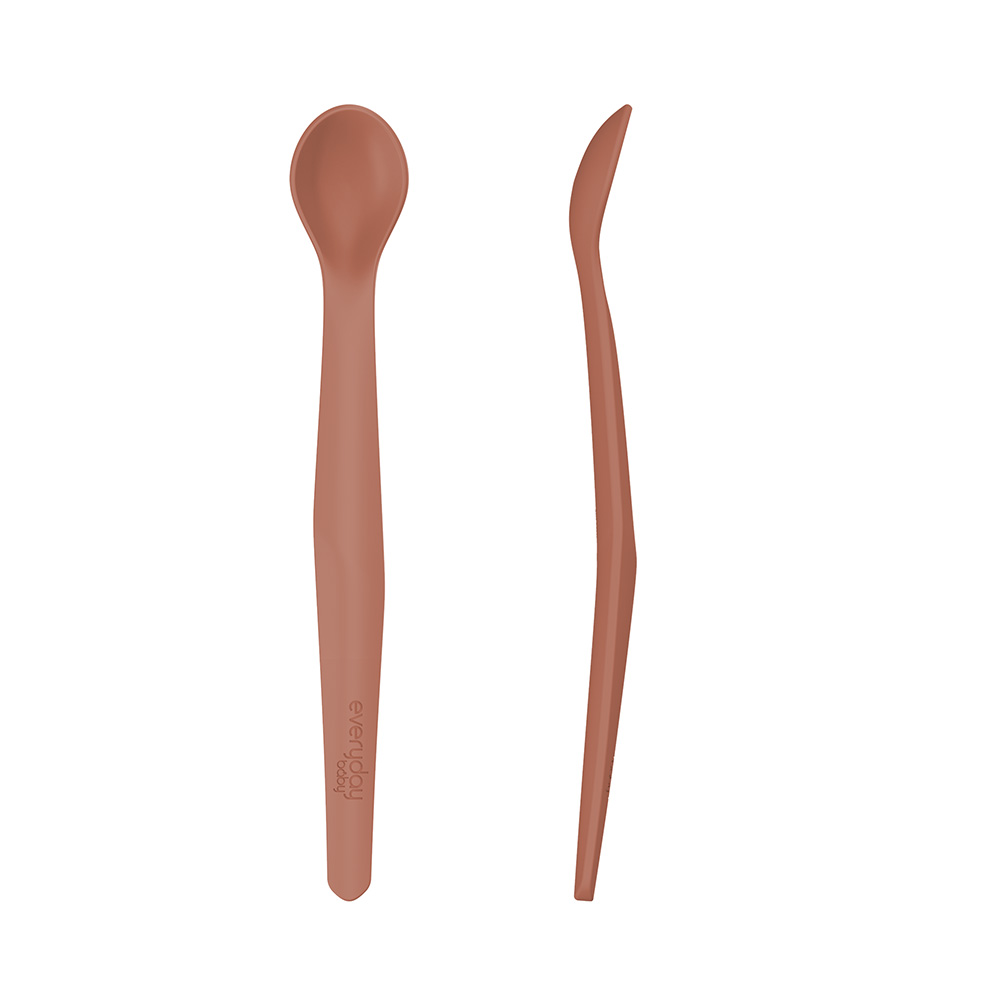 Everyday Baby silikonilusikka 2-pakkaus Nature Red
