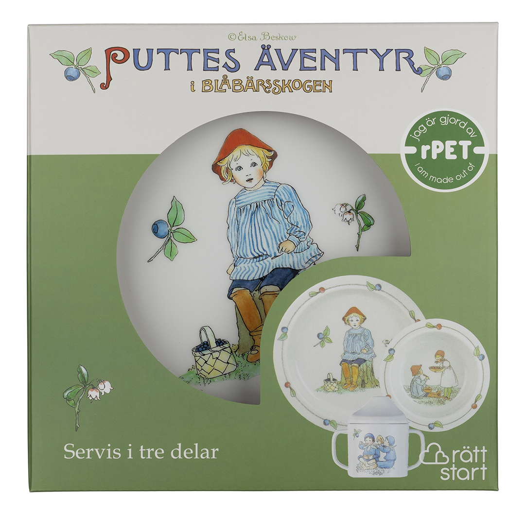 Rätt Start Elsa Beskow Putte Lasten astiasto 3-osainen