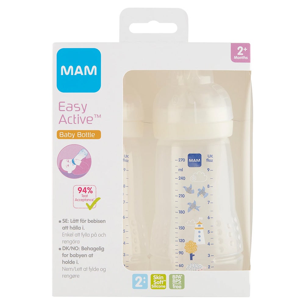  MAM Easy Active -nuudelipullo 270 ml Mix 2 kpl