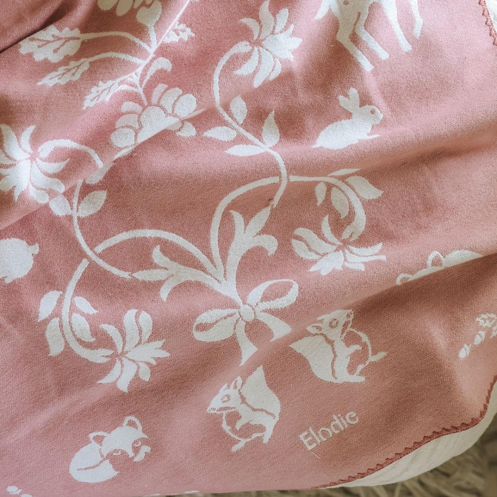 Elodie Details Jacquard-peitto Mullberry Pink