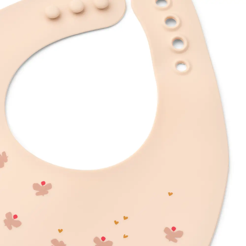 Liewood Ember Ruokalappu 2 kpl -pakkaus Mini Butterfly / Apple blossom 