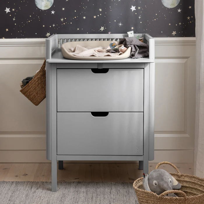 Sebra hoitopöytä laatikoilla, Stone