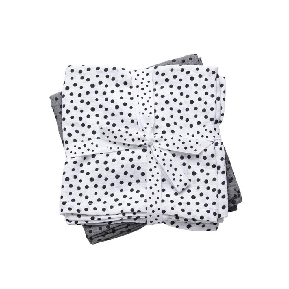 Done by Deer Musliinipeitto 2-pack Happy Dots harmaa