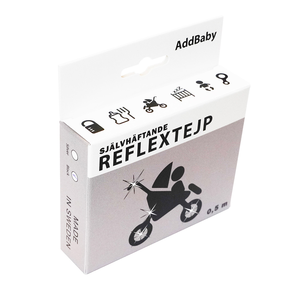  Addbaby Heijastinnauha 0,5 m Grey