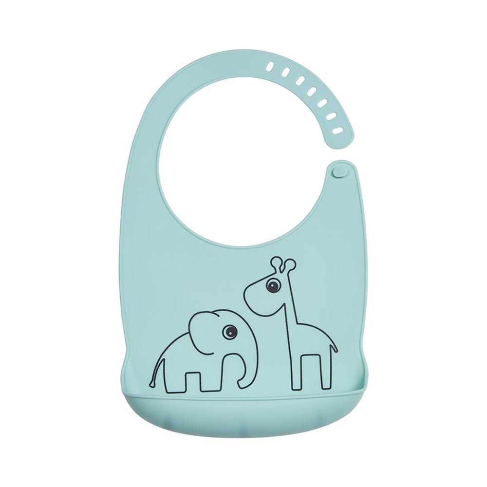 Valmis Deer bib silikoni Elphee & Raffi Blue