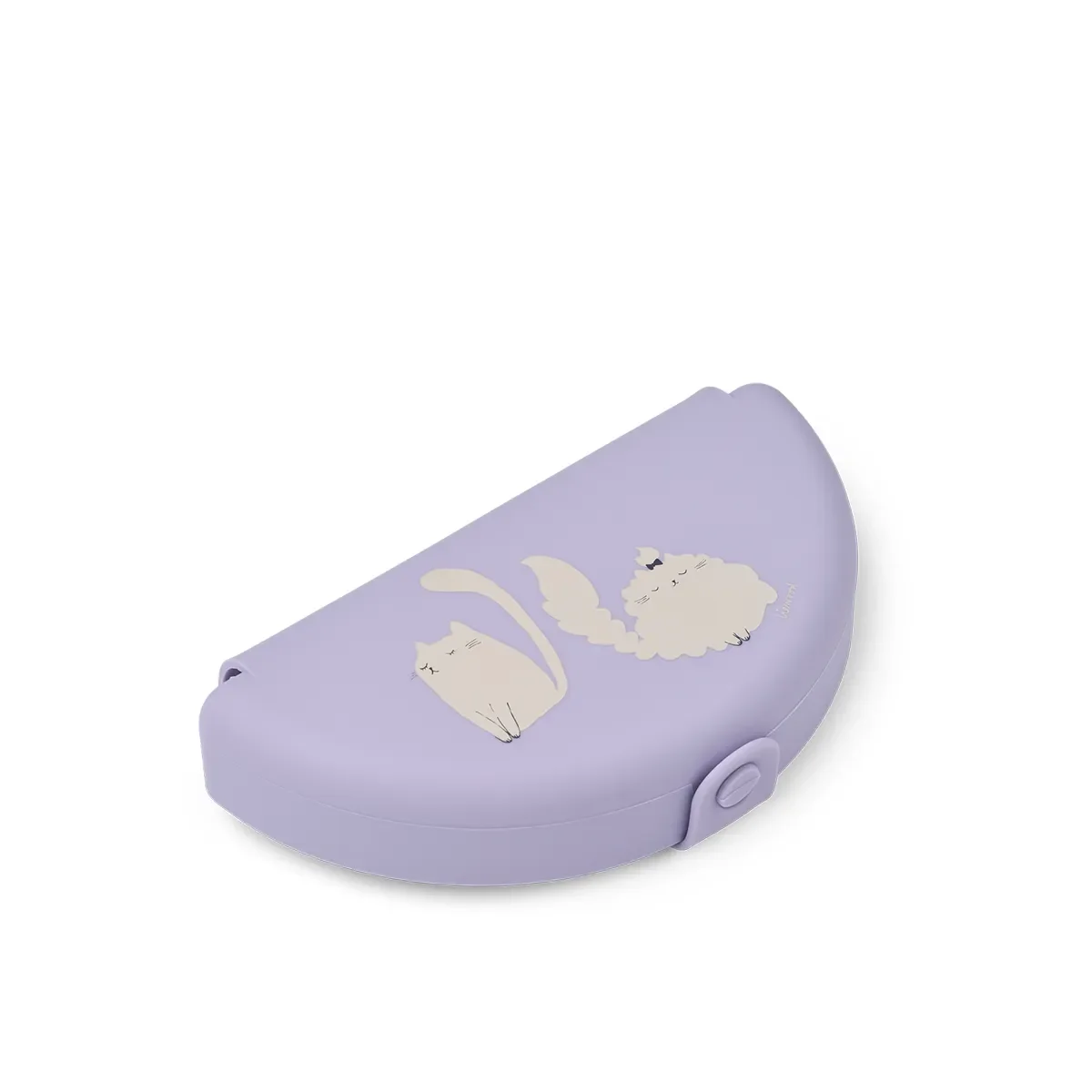 Liewood Eugene taitettava välipalarasia Cat / Warm lilac