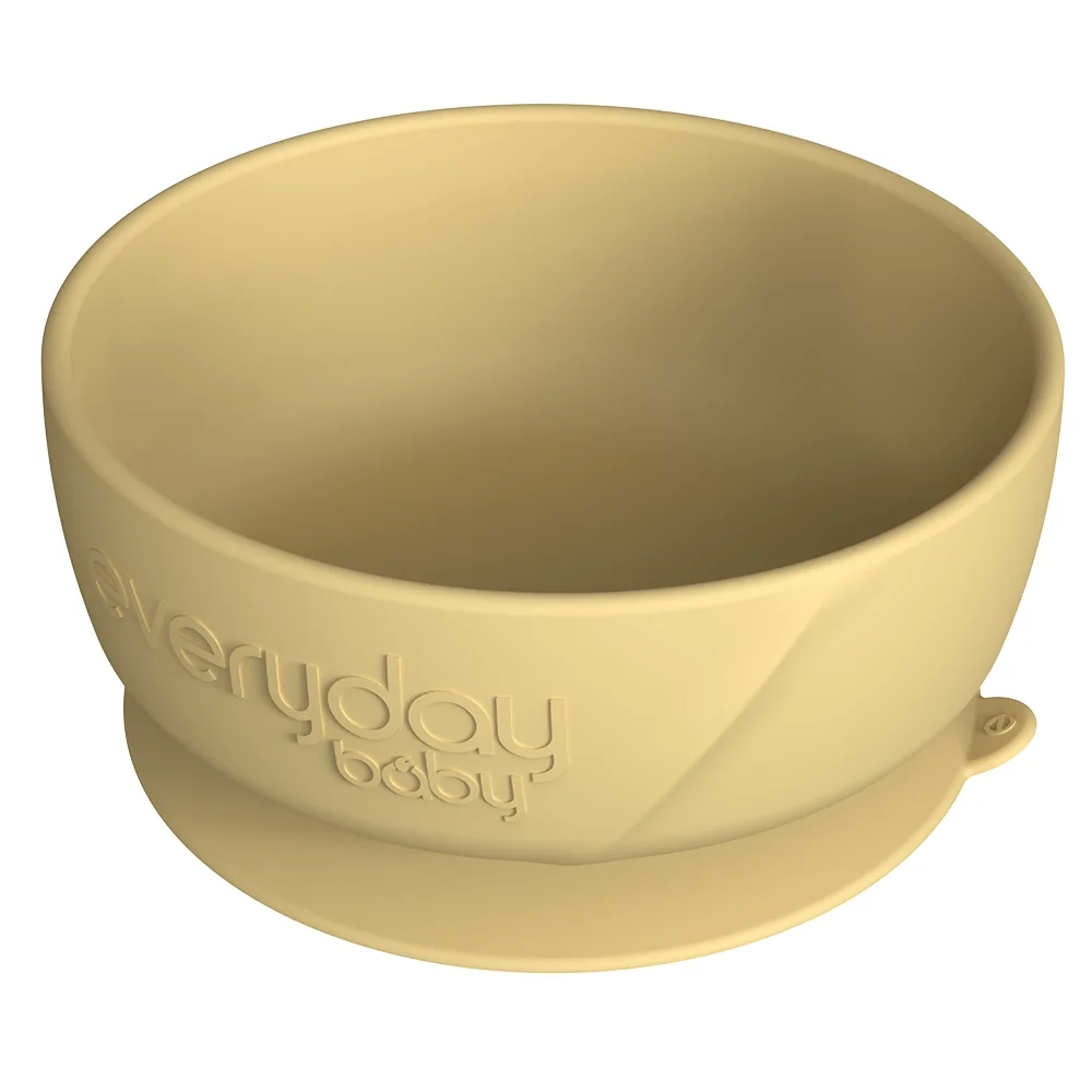 Everyday Baby silikonikulho imukupilla Soft Yellow