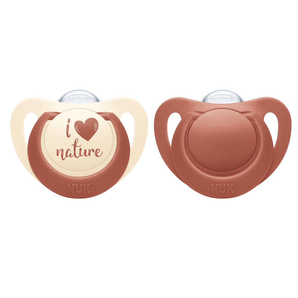 NUK for Nature -nukke silikoni punainen 0-6m