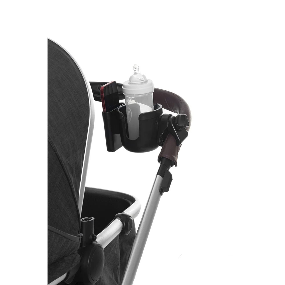Fresh Kid muki ja kännykänpidike 2-in-1 musta