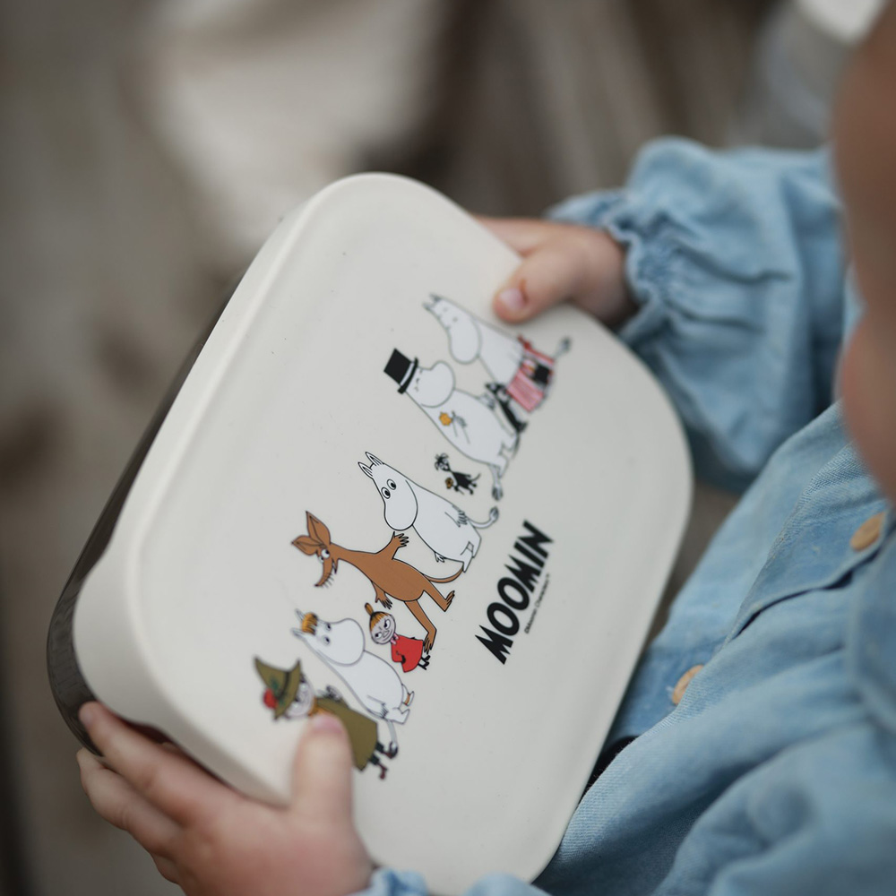 Rätt start Muumiperhe, Tininen lounaslaatikko Beige
