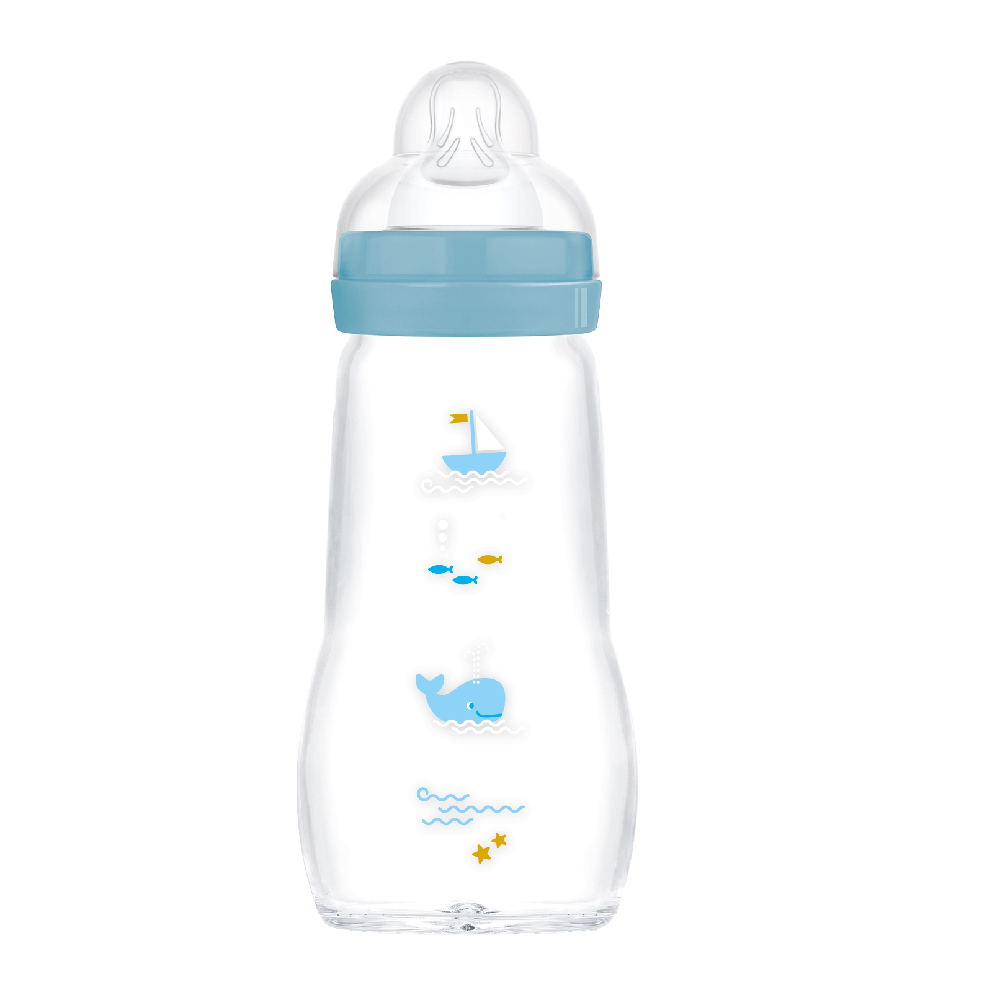 MAM Feel Good Lasipullo 260 ml 1kpl Sekalaiset värit