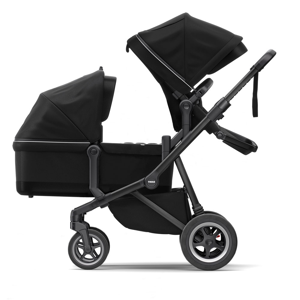 Thule Sleek lastenrattaat Midnight Black/Musta