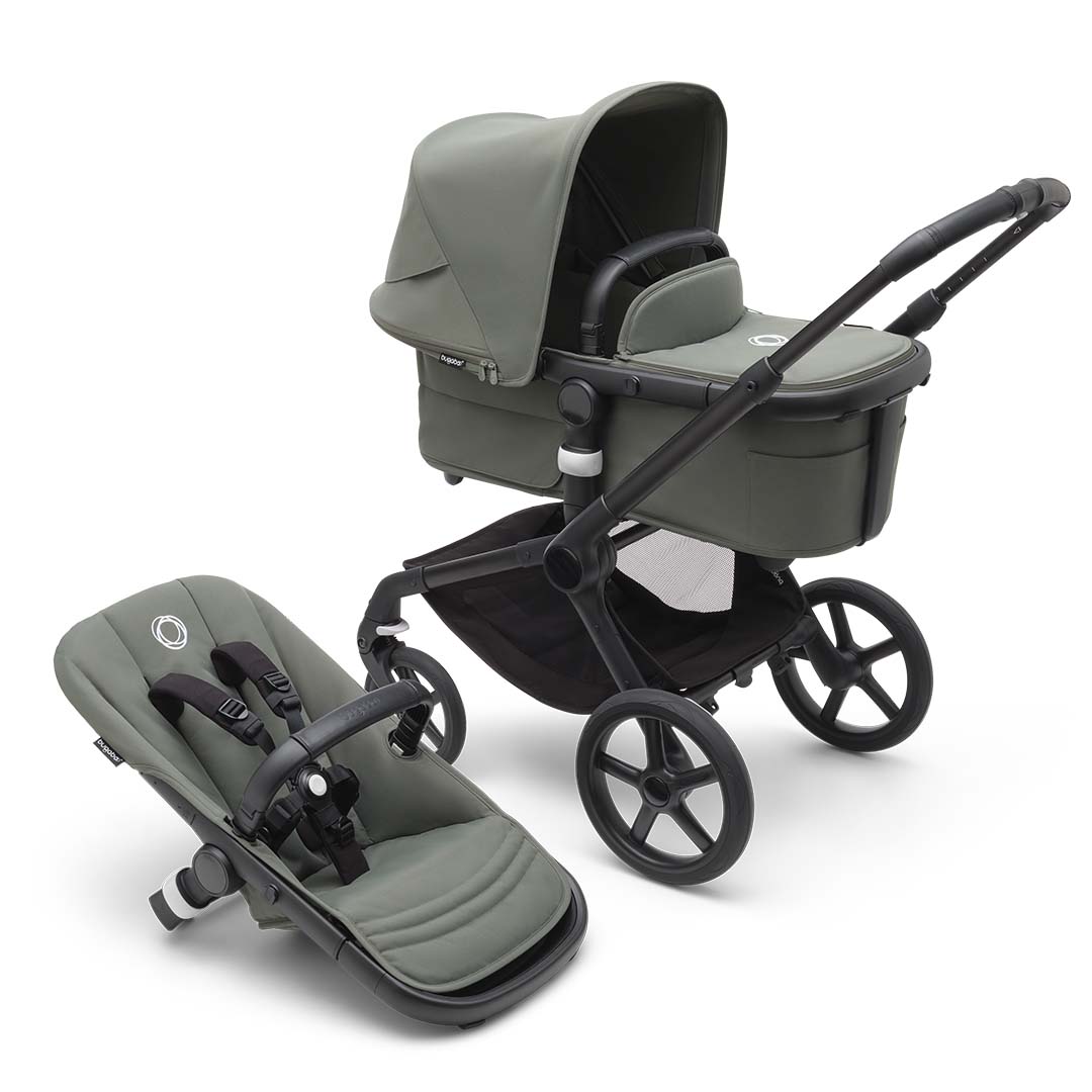 Bugaboo Fox 5 -lastenrattaat musta/metsänvihreä