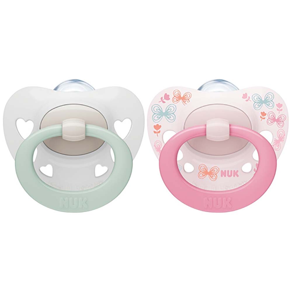 NUK tutti 0-6m Signature Rose/White (Allekirjoitus)