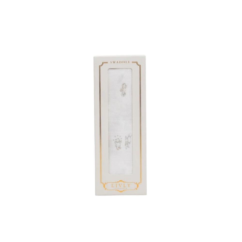 Livly Celebration Parade Swaddle White