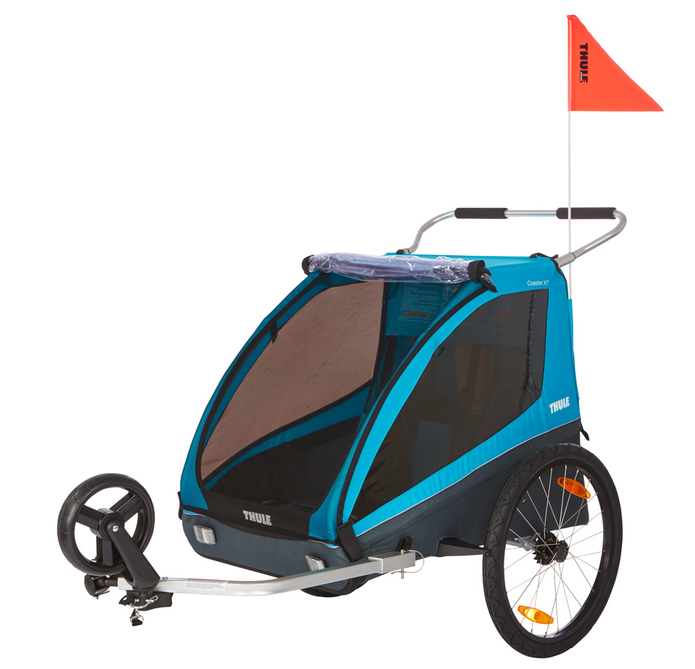 Thule Coaster XT -pyörävaunu+Kärrynpyörävaunu