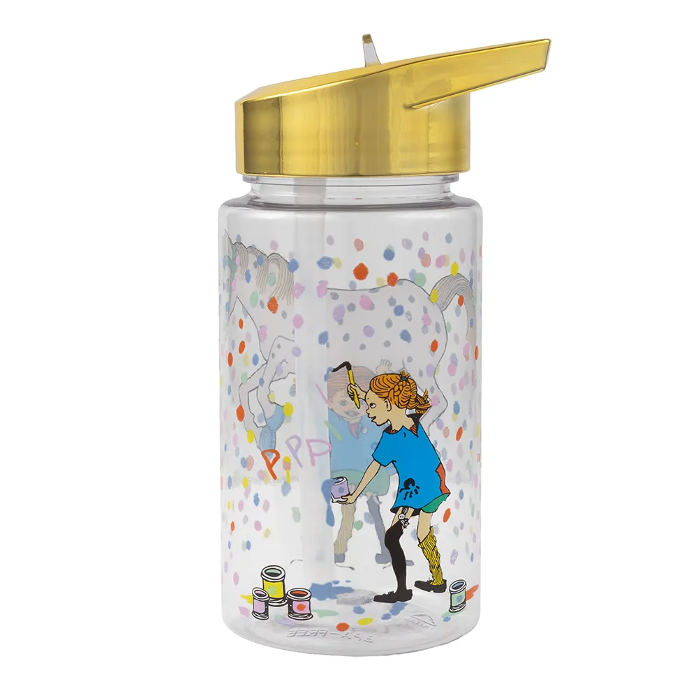 Rätt Start Pippi syntymäpäivä Muovinen vesipullo kulta