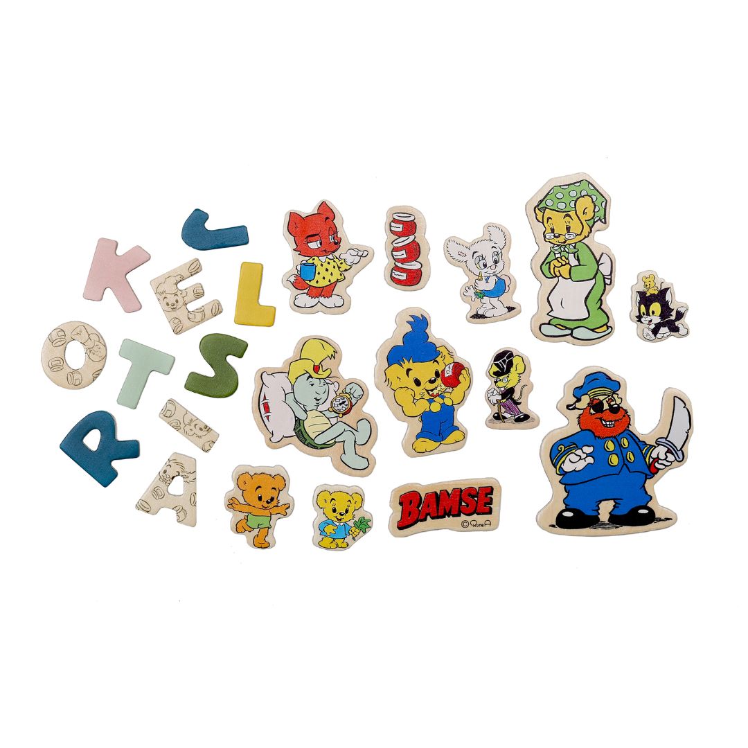 Nalle magneettikirjaimet & figuurit