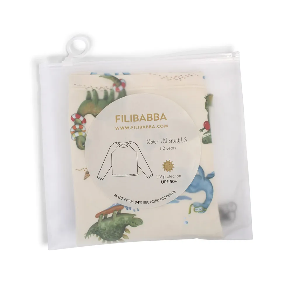 Filibabba Nor UV-paita LS 1-2 vuotta - Dino Beach