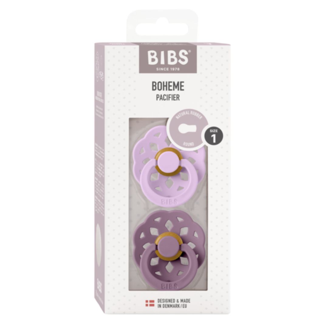 BIBS pöytäliina Boheme 2-pack 0-6m Violet Sky/Mauve
