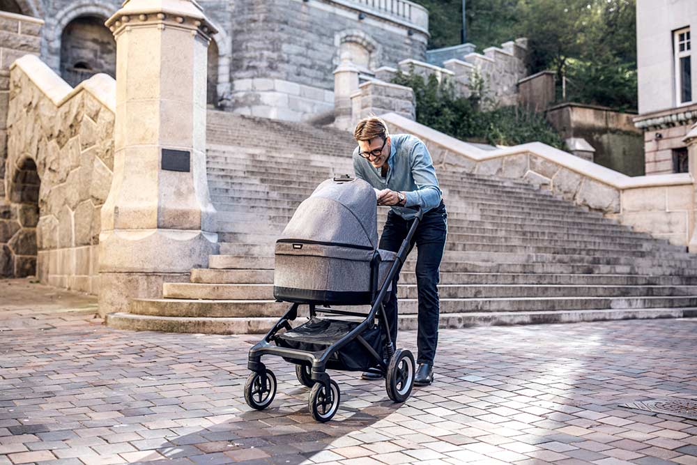 Thule Sleek lastenrattaat Grey Melange/Musta
