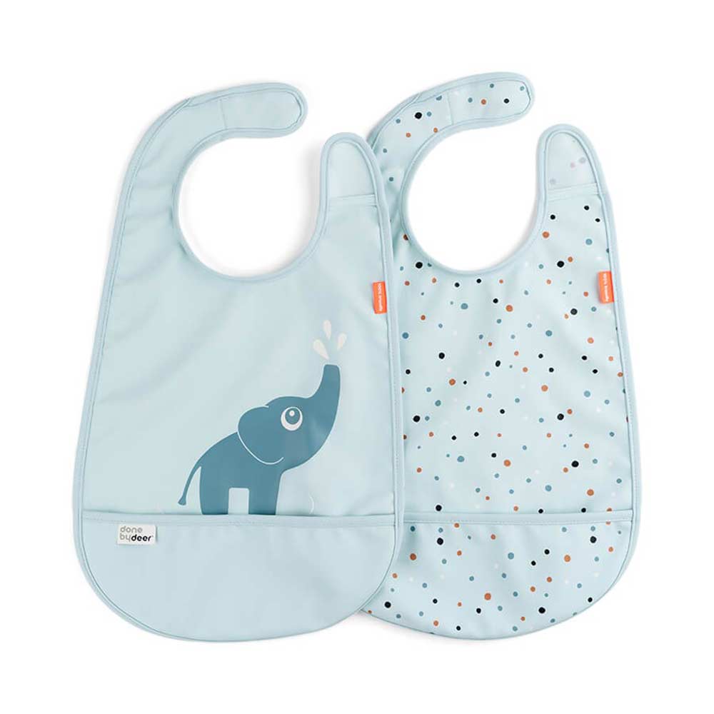 Done by Deer rintalappu 2-pack Deer friends Elphee Sininen