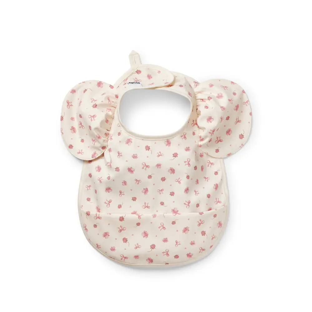Elodie vauvan ruokalappu Petit River Rose, yksi koko