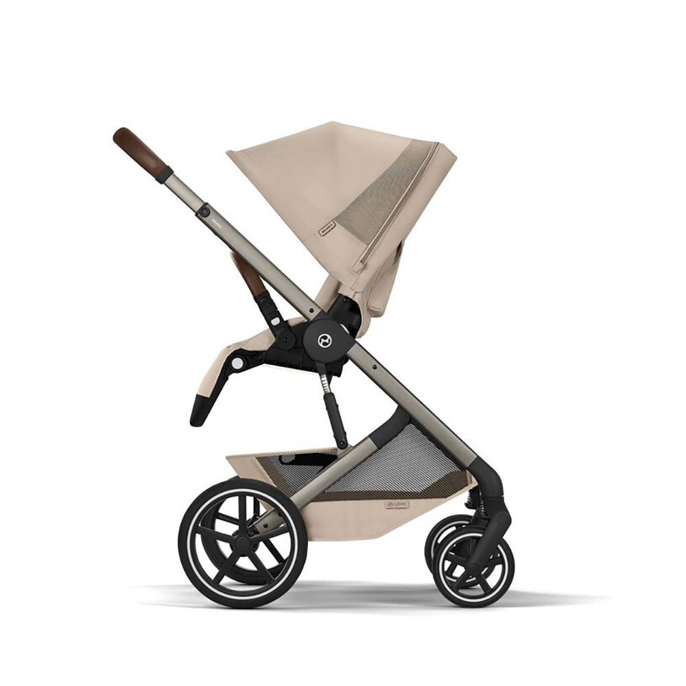Cybex Balios S Lux TPE, sis. kokoontaitettavan vaunukopan (Almond Beige)