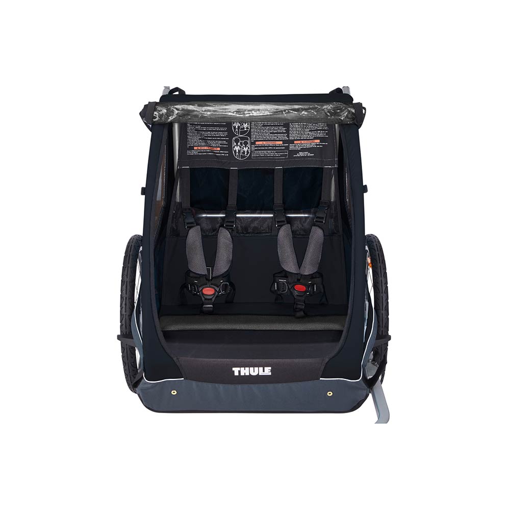 Thule Coaster XT -pyörävaunu + rattaat Musta