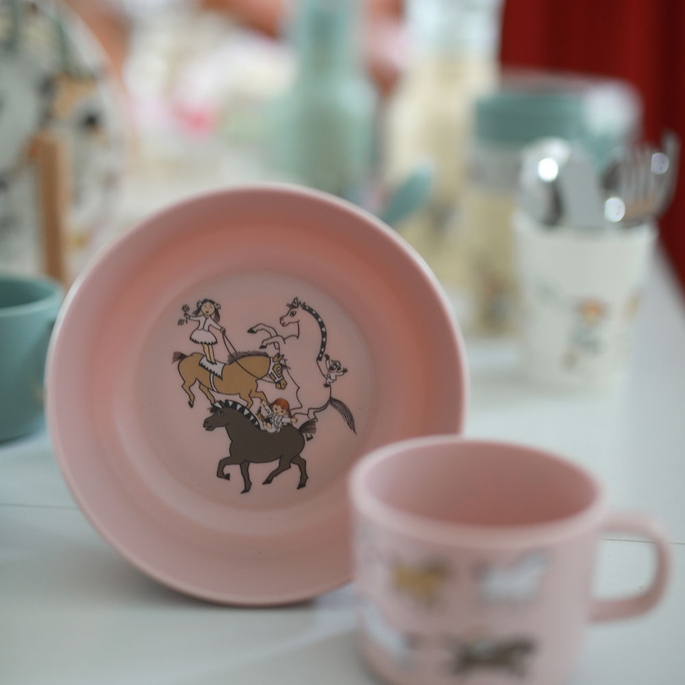 Rätt Start Pippi Circus Suuri kulho vaaleanpunainen