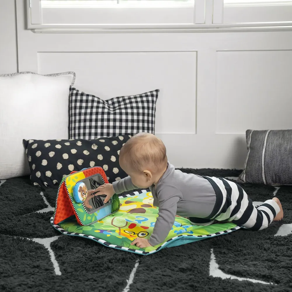 Baby Einstein Discovery Garden Tummy Time Mat & Mirror -matto ja peili