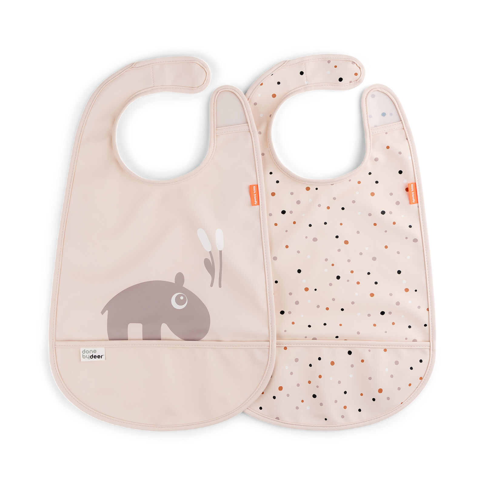 Done by Deer bib 2-pack Ozzo-jauhe