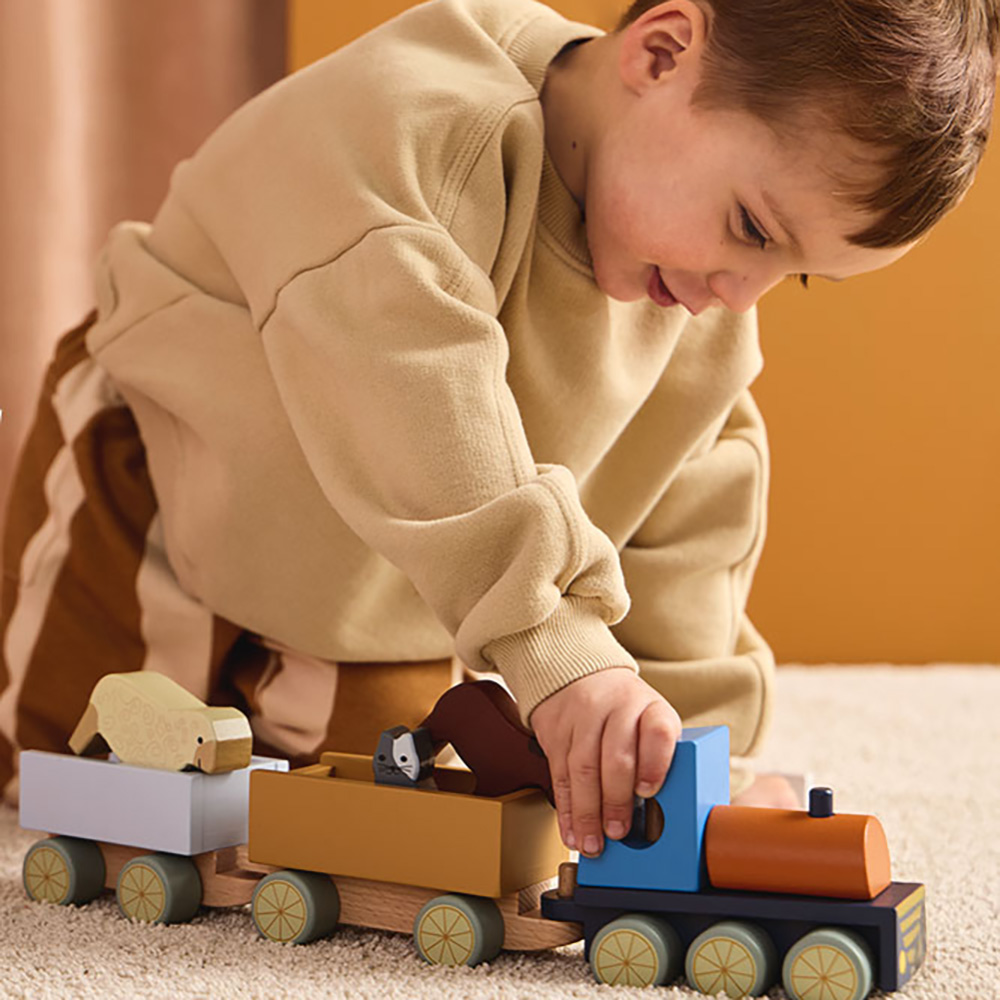 Kids Concept Juna maatilan eläimillä