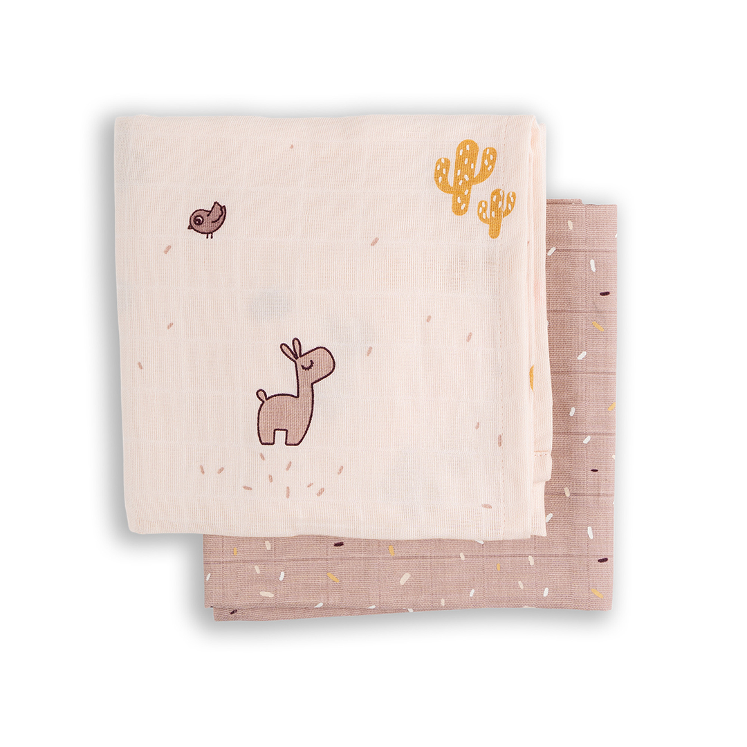Done by Deer Felt Swaddle 2-pack GOTS Lalee Powder GOTS Lalee Powder