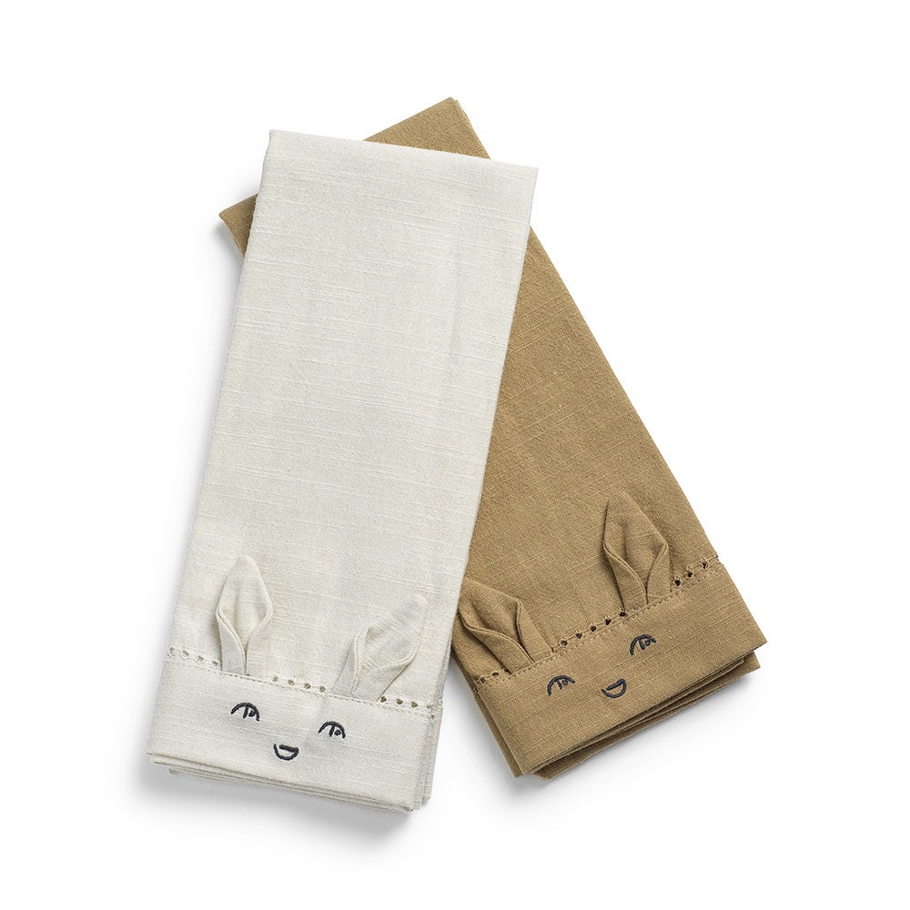 Elodie Details lautasliinat 2 kpl Lily White / Warm sand