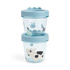 Done by Deer Baby ruoan varastointi 2-pack Tiny farm Blue
