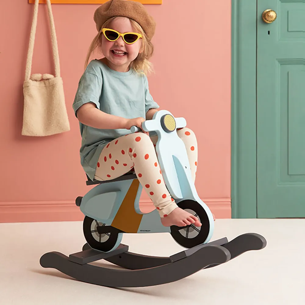 Kids Concept Keinuskootteri light blue