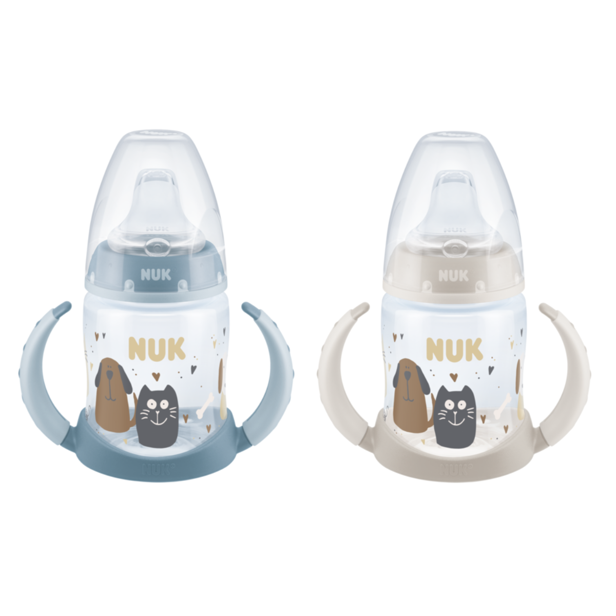 NUK Learner läikkymätön juomakuppi 150 ml Cat&Dog
