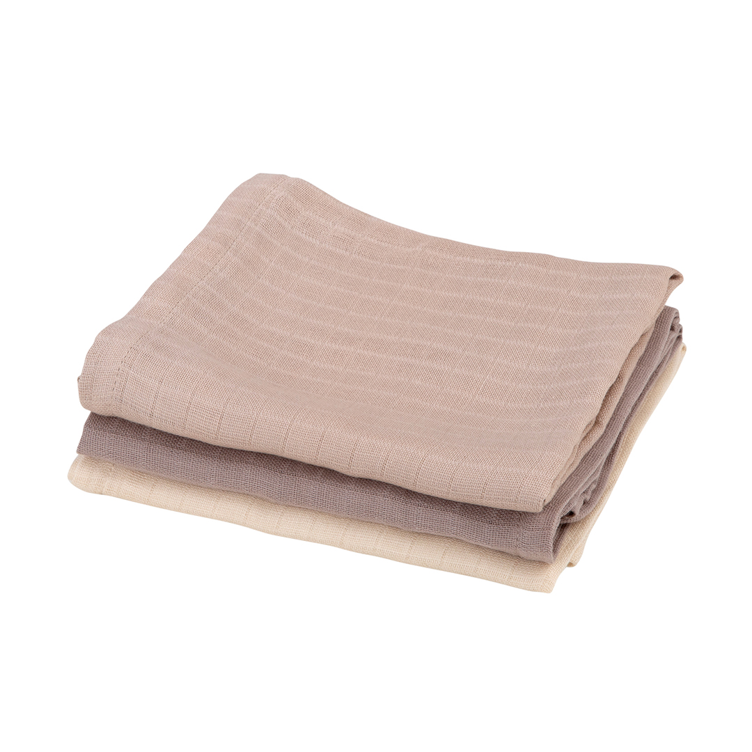 Sebra musliinipeitot 3-pack moonlight beige