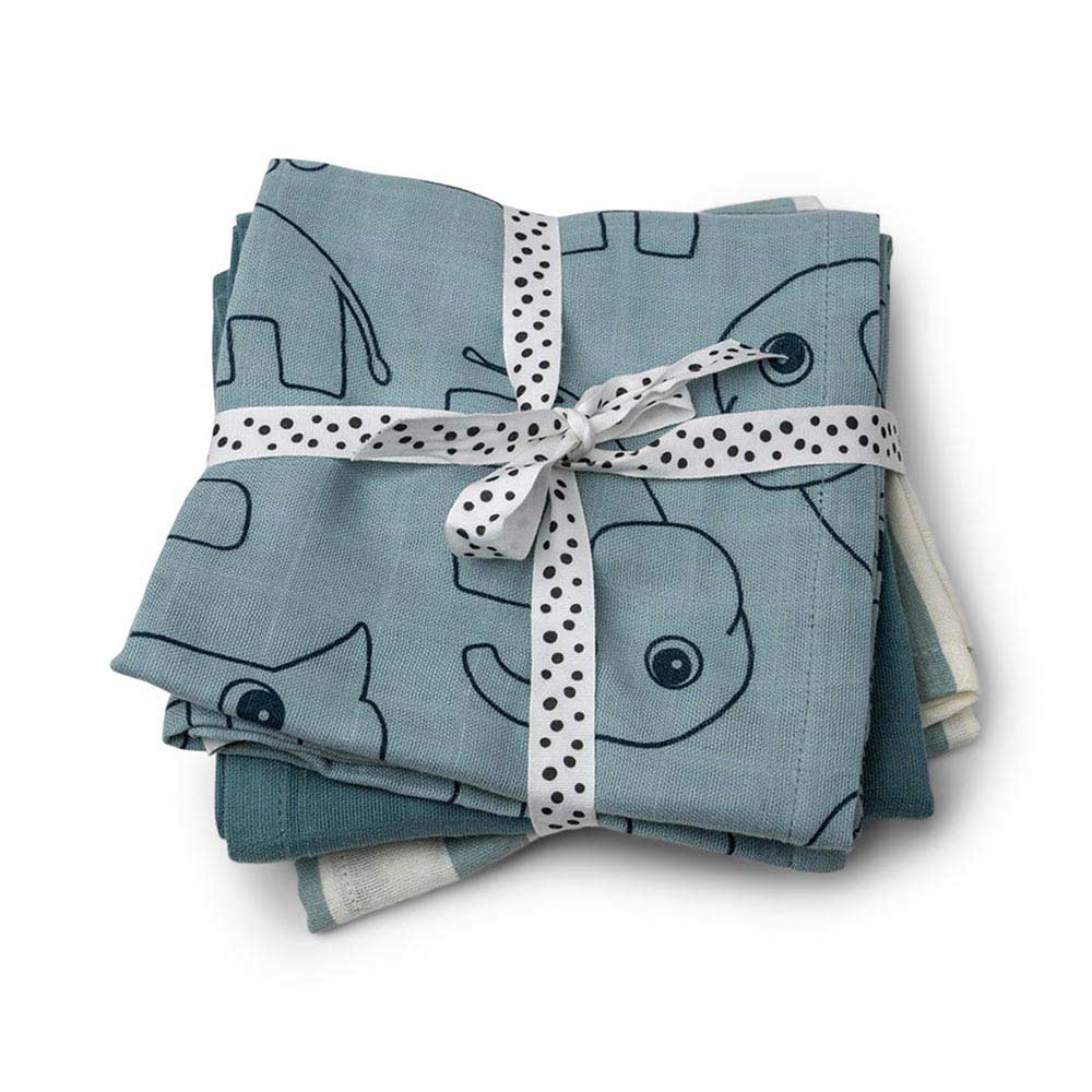 Done by Deer musliinipeitto 3-pack Sininen