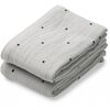Liewood Lewis musliinipeitto 2-p Classic dot dumbo harmaa