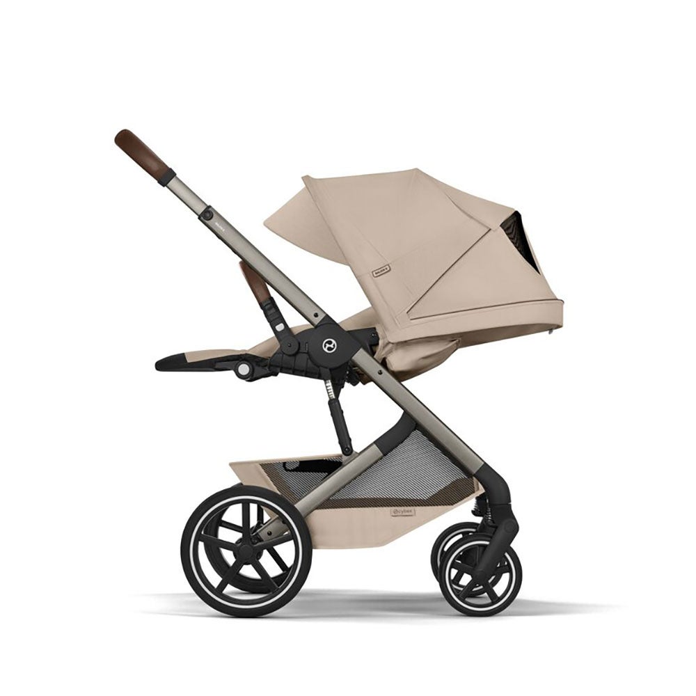 Cybex Balios S Lux TPE, sis. kokoontaitettavan vaunukopan (Almond Beige)
