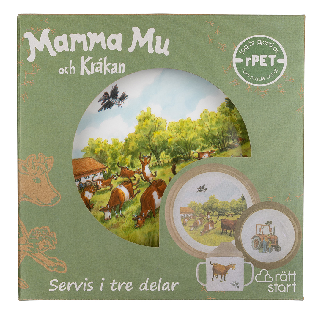Rätt start Mamma Mu, astiasto, 3-osainen