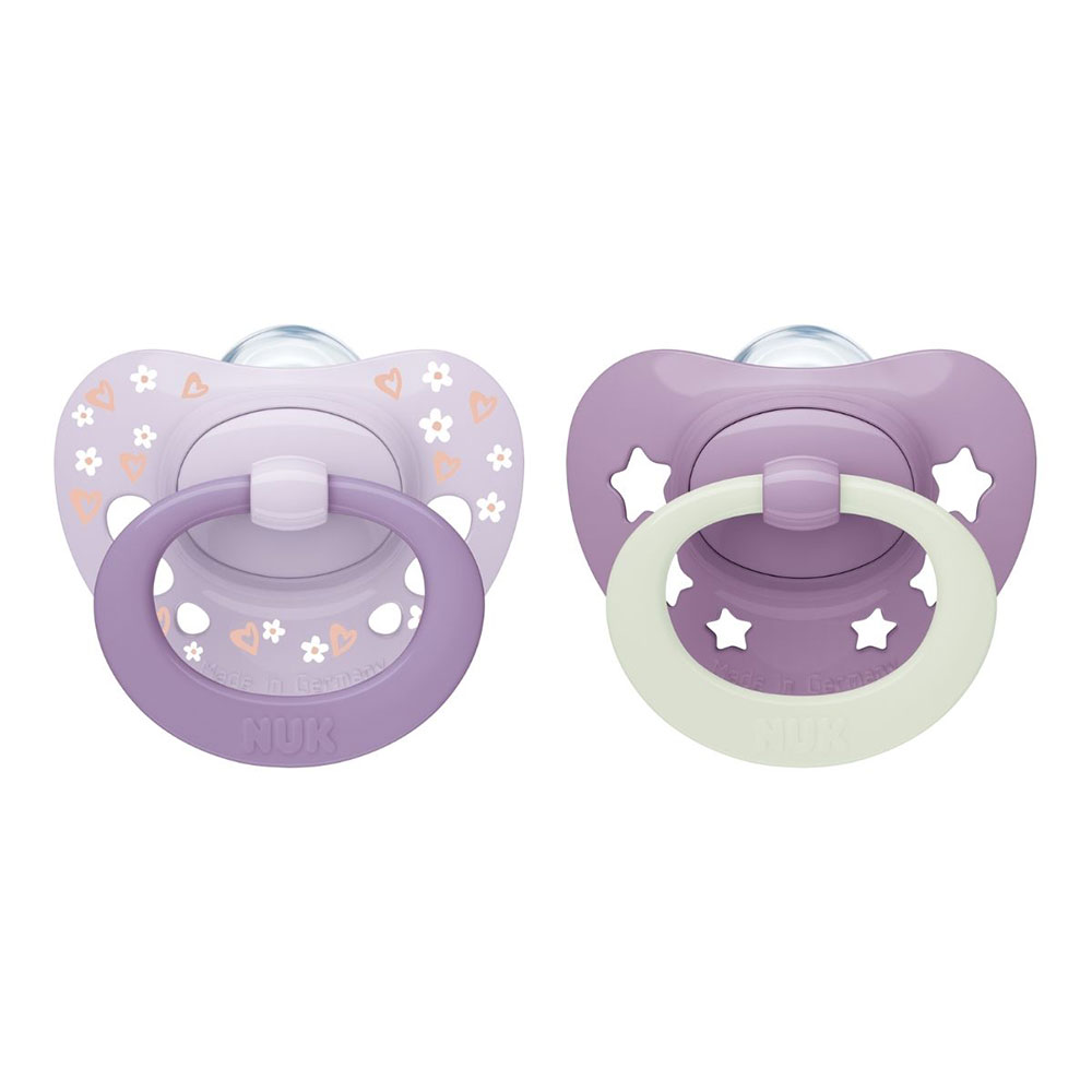 NUK First Choice Classic Day & Night Tutti Purple 6-18 kk