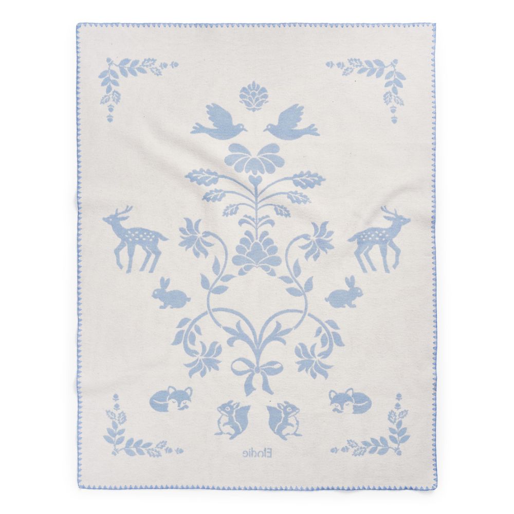 Elodie Details Jacquard-peitto Blueberry Blue