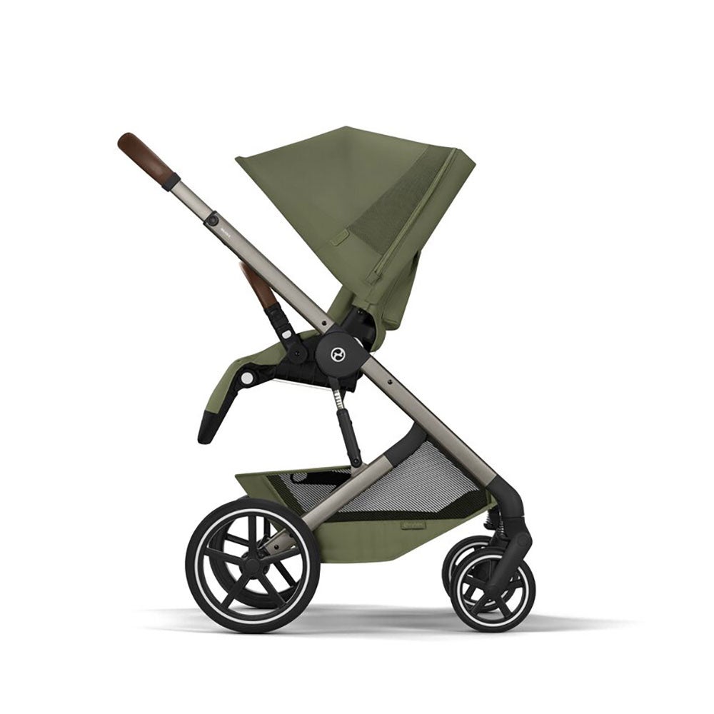 Cybex Balios S Lux TPE, sis. kokoontaitettavan vaunukopan Moss Green