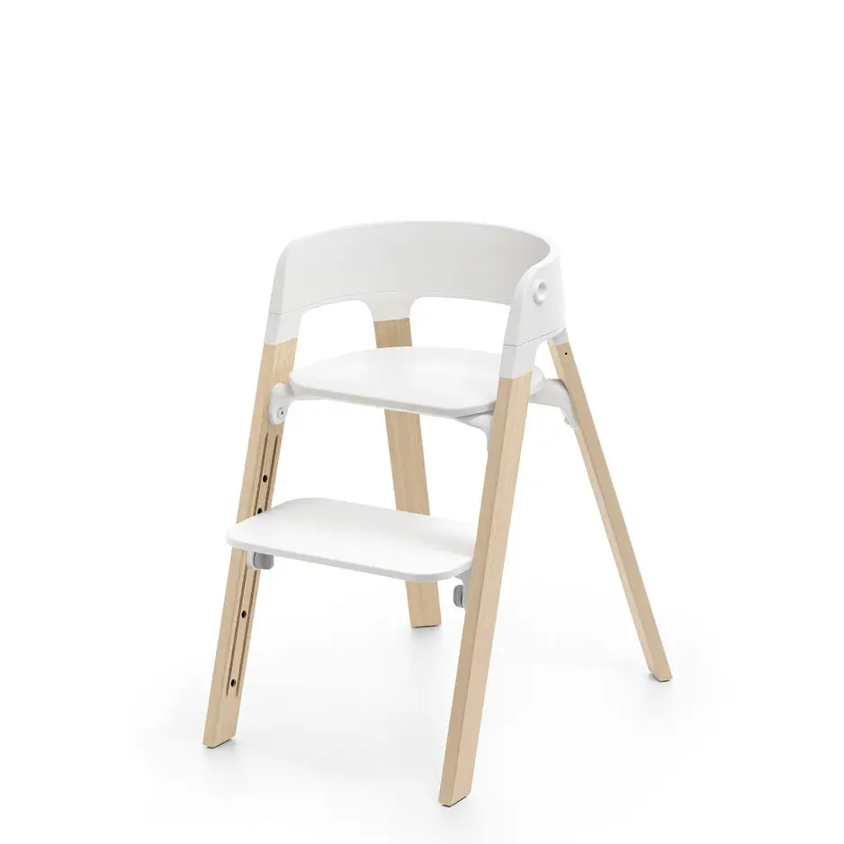 Stokke Steps 3in1 -syöttötuoli, valkoinen/luonnonvärinen
